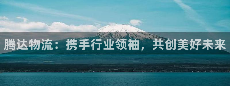 狗子28注册链接：腾达物流：携手行业