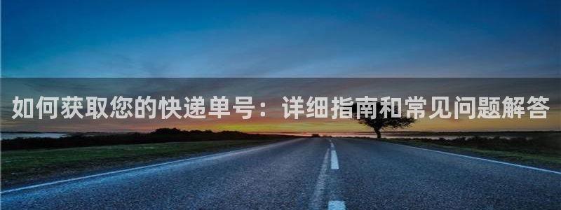 狗子28电子:如何获取您的快递单号: